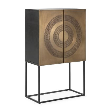 Armario Mueble Bar Estilo Art Decó, 81 Cm