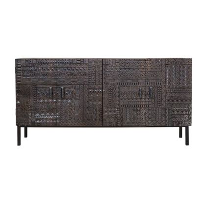 Aparador Jeroglifico Mango Nogal, 180 Cm