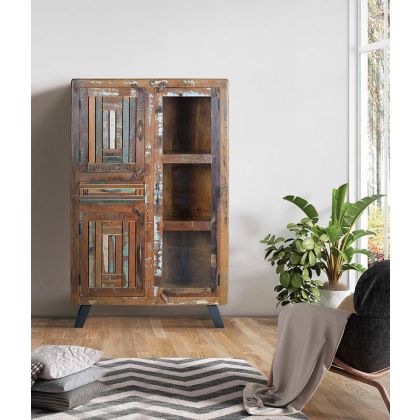 Alacena Madera Reciclada Multicolor, 140 Cm