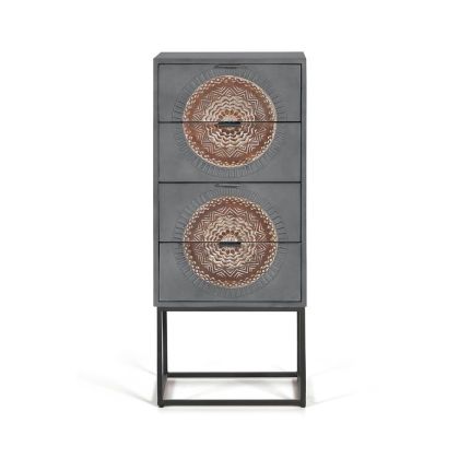 Armario Mango Gris Nogal,  105 Cm