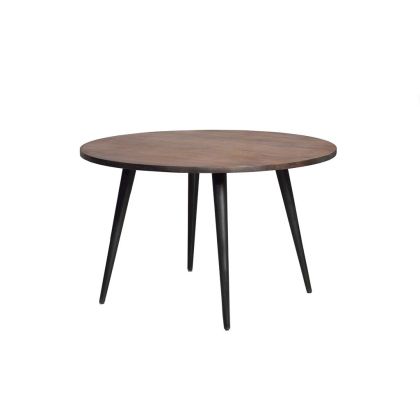 Mesa Comedor Mango Macizo Cerezo Redonda, 120 Cm