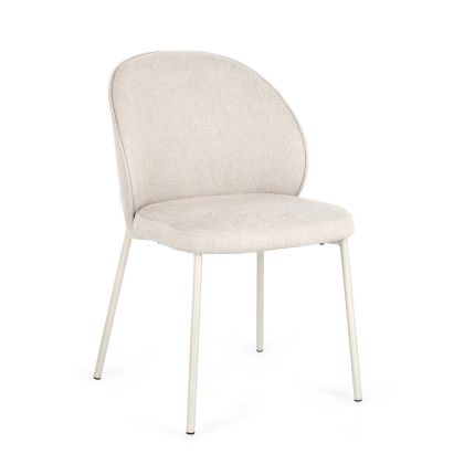 Silla Tapizado Tela Acero, 54 Cm