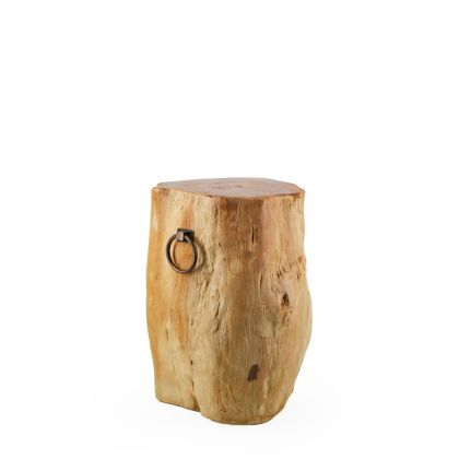 Mesa Auxiliar Raíz Madera Teca, Ø 35 Cm