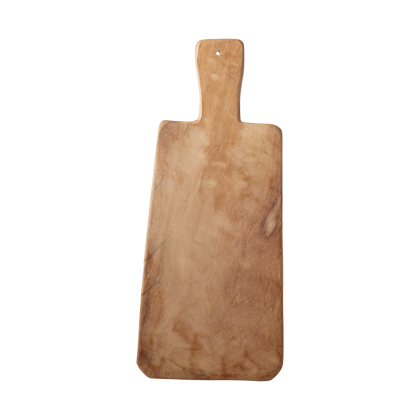 Tabla cocina rústica en raiz de madera de teca natural.