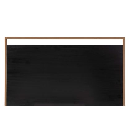 Cabecero en madera negra y metal dorado 190 cm