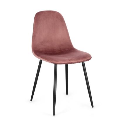 Silla Terciopelo Acero, 44 Cm