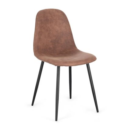 Silla Tapizado Tela Acero, 44 Cm