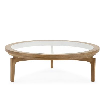 Coffee Table 100x100x32 Cedar Wood -- Natural