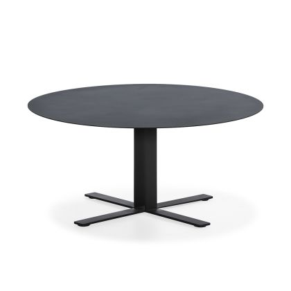 Coffee Table 80x80x38 Black Metal