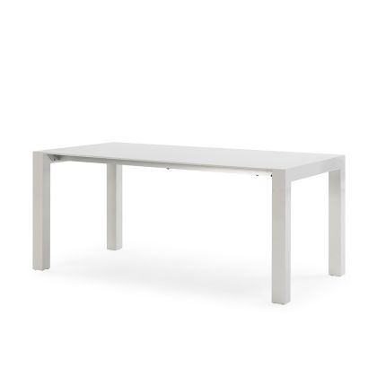 Mesa Comedor Extensible Estilo Moderno Blanco, 174/264 Cm