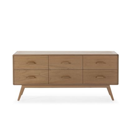 Sideboard 160x50x75 Cedar Wood -- Natural
