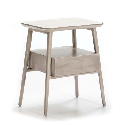 Nightstand 50x38x60 Veiled Grey Wood
