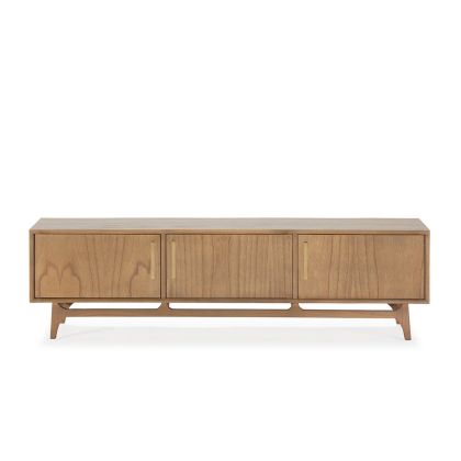 TV Unit 160x40x45 Cedar Wood/Metal -- Natural/Gold
