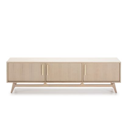 TV Unit 160x40x45 Natural Wood with Grey Patina