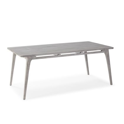 Mesa Comedor 180x90x76 Madera de Cedro Gris Velado
