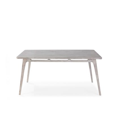 Dining Table 150x80x76 Cedar Wood -- Veiled Grey
