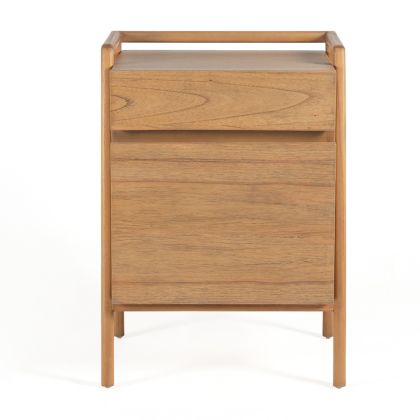 Bedside Table 50x40x70 Cedar Wood -- Natural Bedside Table 50x40x70 Cedar Wood -- Natural