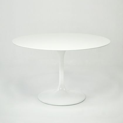 mesa comedor divine blanca, moderno, vidrio salón 120 cm