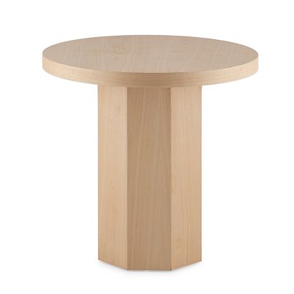 Mesa Auxiliar Minimalista en Madera de Arce Natural con materiales orgánicos. 