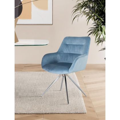 Silla moderna azul