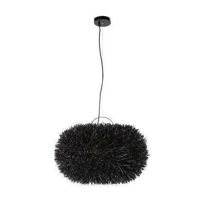 Ceiling Lamp 70x70x40/200 Rattan -- Black