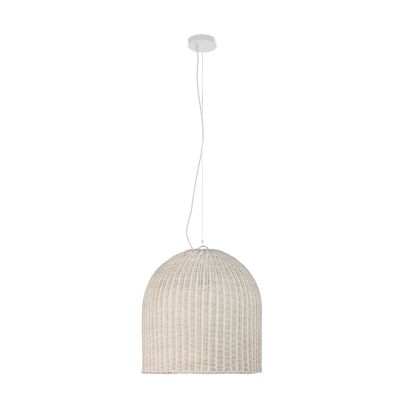 Ceiling Lamp 60x60x60 Rattan -- White