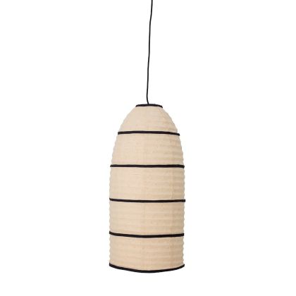 Lámpara De Techo Estilo Escandinavo Papel Blanco Negro, 62 Cm