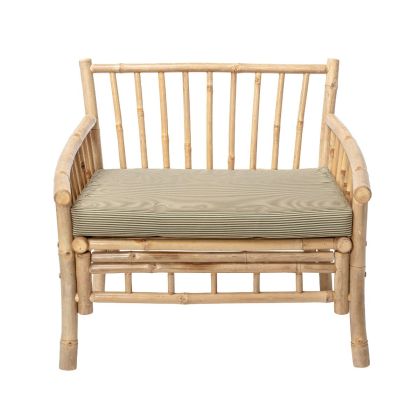 Sillón Tropical Bambú Natural Tejido, 80 Cm