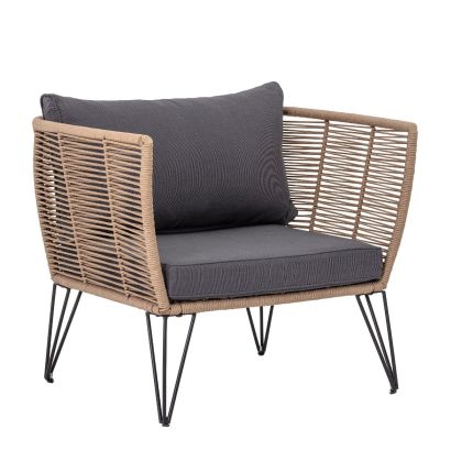 Sillón Ratán Tejido Hierro