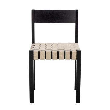 Silla Comedor Maron Yute Madera Caucho, 43 Cm