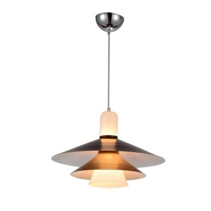 Lámpara Techo Contemporáneo Metal Cristal Marrón
