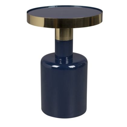 Mesa Auxiliar Glam Azul Marino, 51 Cm