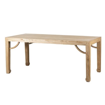 Mesa Comedor Oriental Madera Natural 180 Cm