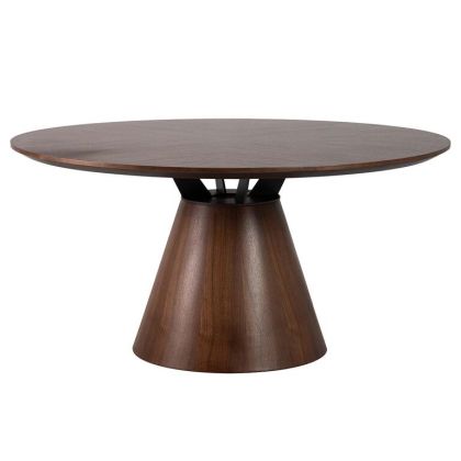Mesa comedor surrey madera nogal redonda