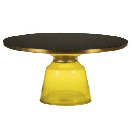 Mesa centro metal cristal