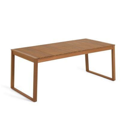 Mesa Exterior Madera Maciza Acacia Natural, 190 Cm