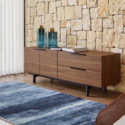 Mueble TV Nogal De Diseño Para Tu Hogar albidecor