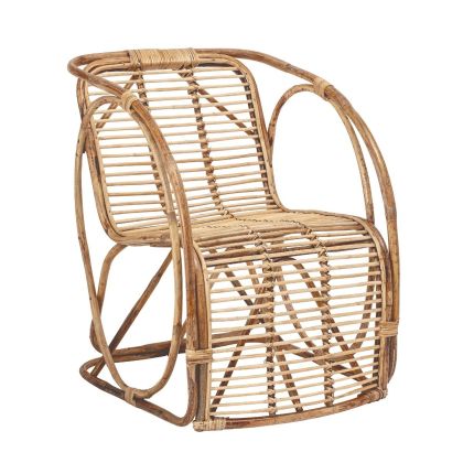 Sillón Escandinavo Bambu Natural, Salón 79 Cm