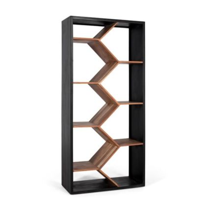 Librería moderna zigzag