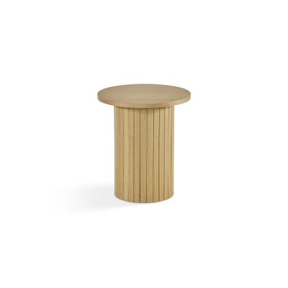 Mesa Auxiliar Redonda Roble Natural