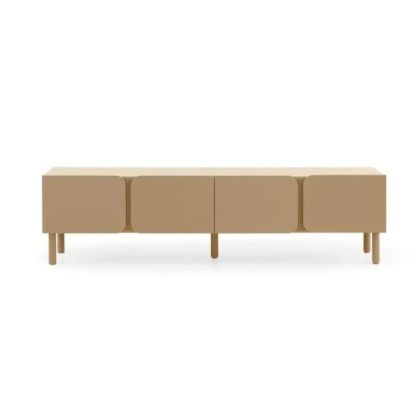 Mueble TV 4 Puertas Beige Arena, 200 Cm