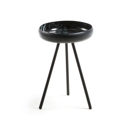 Mesa auxiliar Reuber Estilo Moderno Metal Negro