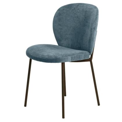 Silla Comedor Alba Tejido Tapizado Metal, 58 Cm