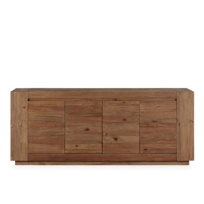 Aparador en madera de pino recuperado natural envejecido 210 cm