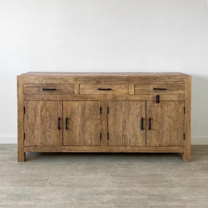 Aparador 3 Cajones 4 Puertas Madera Reciclada, 160 Cm
