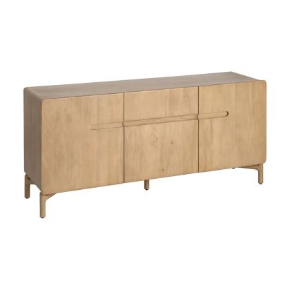 Aparador Cajón 3 Puertas Madera Mango, 160 X 45 X 74 Cm