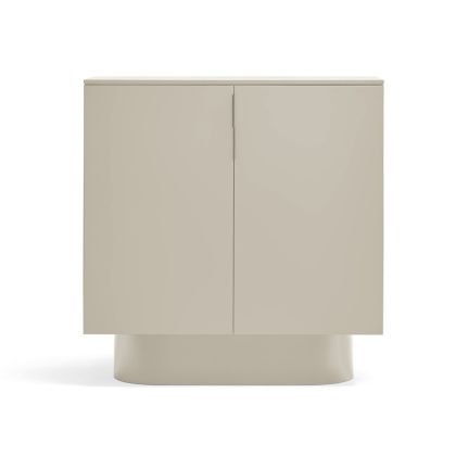 Aparador Diseño Minimalista Lacado Color Arena, 110 Cm