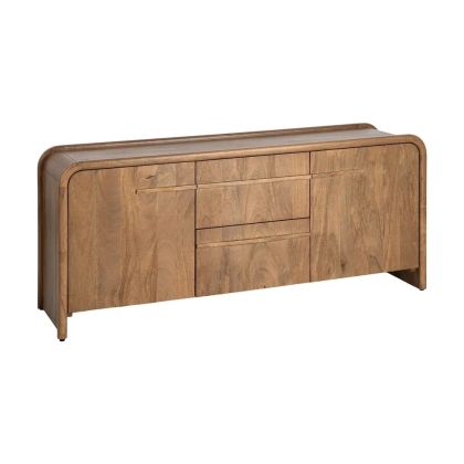 Aparador Madera Mango 2 Puertas 2 Cajones, 165 X 45 X 70 Cm