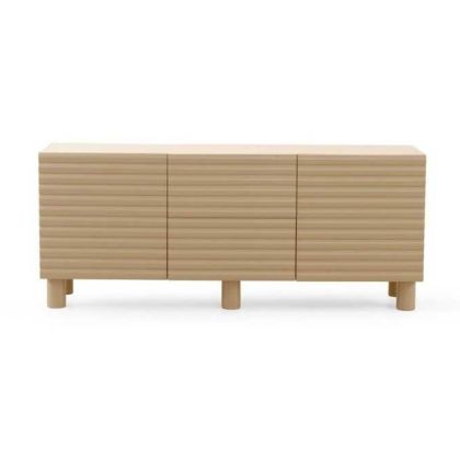 Aparador Relieve Ondulado Beige Arena, 180 Cm
