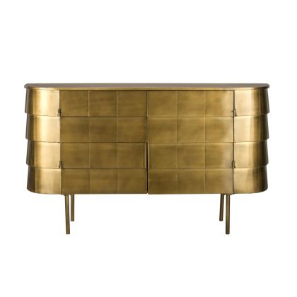 Aparador Metal Dorado Hanna, 117 cm